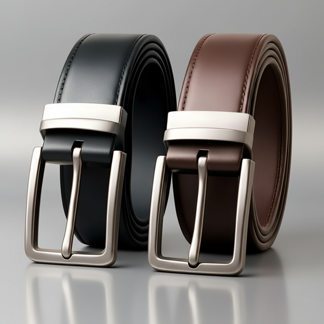 써모텍 남성 고급 빅사이즈 가죽 정장 벨트
