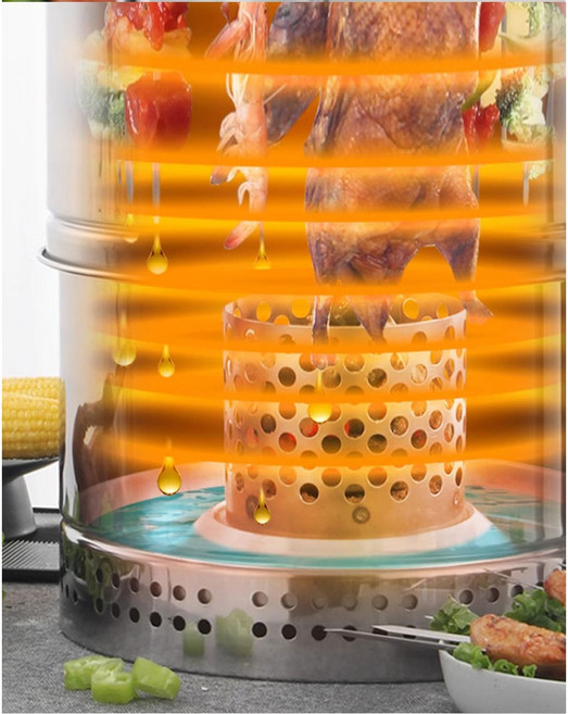 잇츠션 숯불 항아리바베큐 캠핑용품 그릴 석쇠 드럼통 화로 양꼬치기계 야외 훈연기 화덕, 1개