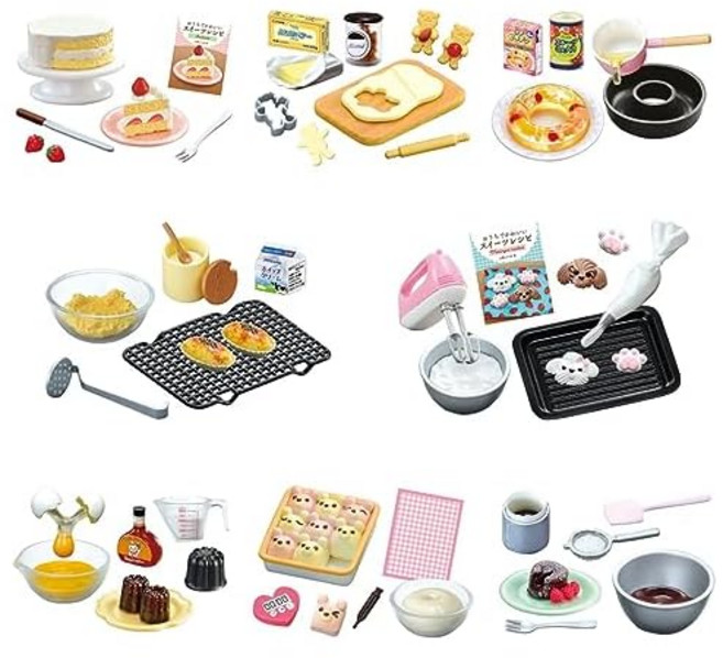 리멘트 쁘띠 샘플 시리즈 집에서 귀여운 디저트 레시피 BOX 상품 전8종 8개입 약 H115×W70×D50mm, 1개