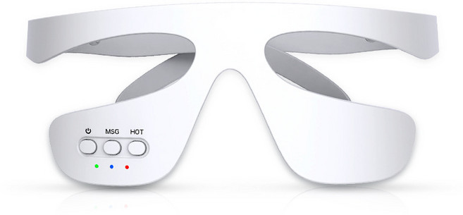 眼部護理儀跨境便攜式無線熱敷紅光導入儀眼部按摩器美眼儀黑眼圈, 1個, 二代美眼儀:1