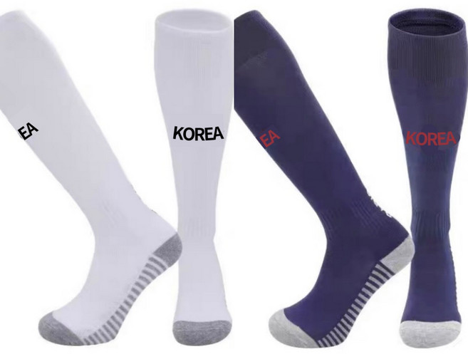 유소년 아동 프리미엄 장목 축구양말 2켤레, 흰색+블루(KOREA), 2개