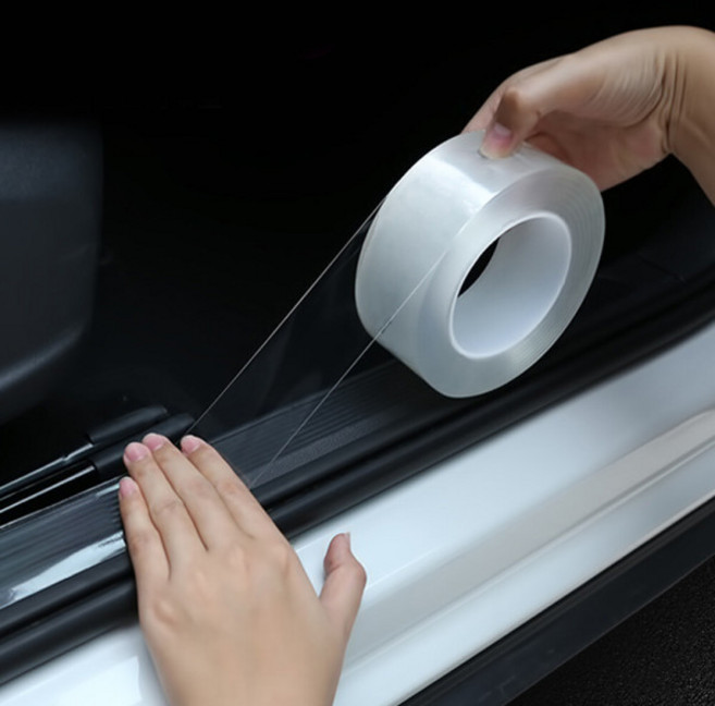 고템 차량보호 테이프 문콕방지 테이프 도어가드 도어가니쉬 PPF TPH 1+1+1 3p, 1개, 투명