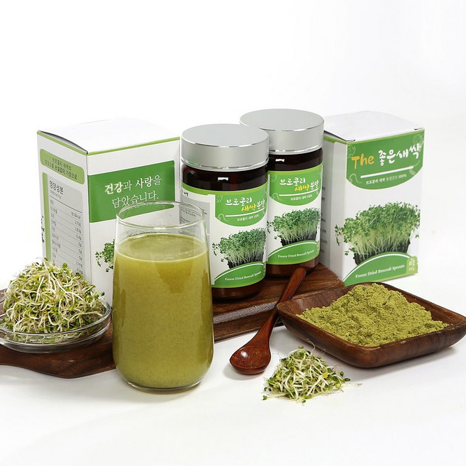 동결건조 브로콜리새싹분말(80g)x2병, 1세트, 160g
