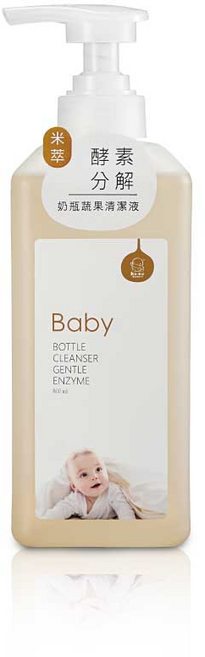 酷咕鴨 米萃高分解酵素奶瓶蔬果清潔液 800ml KU1142, 1個