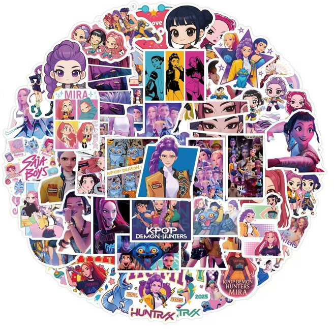 케이팝 데몬 헌터스 스티커 방수 다꾸스티커, 110개