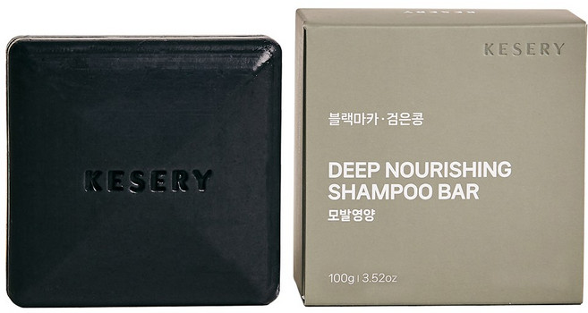 케세리 검은콩 블랙마카 퍼퓸 약산성 샴푸바, 100g, 1개