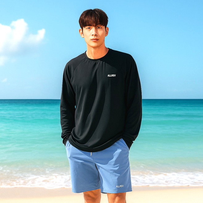 올레브 레쉬가드 남성 5부 반바지 (이너팬티) 비치 수영복 바지