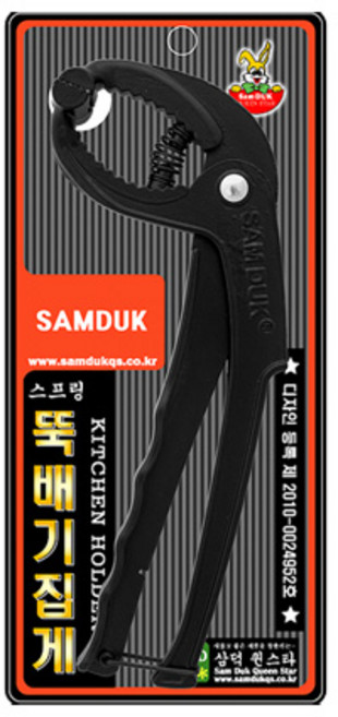 삼덕퀸스타 스프링 뚝배기 집게 SD-801, 1개