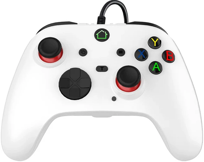 A102L PRO 유선 홀 조이스틱 게임 컨트롤러 트리거 매크로 프로그래밍 버튼 PS3 스위치 용 터보 안드로이드, 02 White