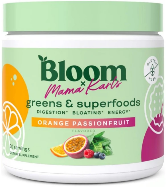 Bloom Nutrition Green Superfood 블룸뉴트리션 그린수퍼푸드 Orange Passionfruit 30회분, 1개 - 쿠팡