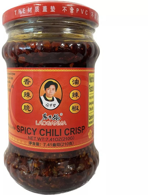 라오깐마 스파이시 고추 소스 Lao Gan Ma Spicy Chili Crisp, 1개, 210g