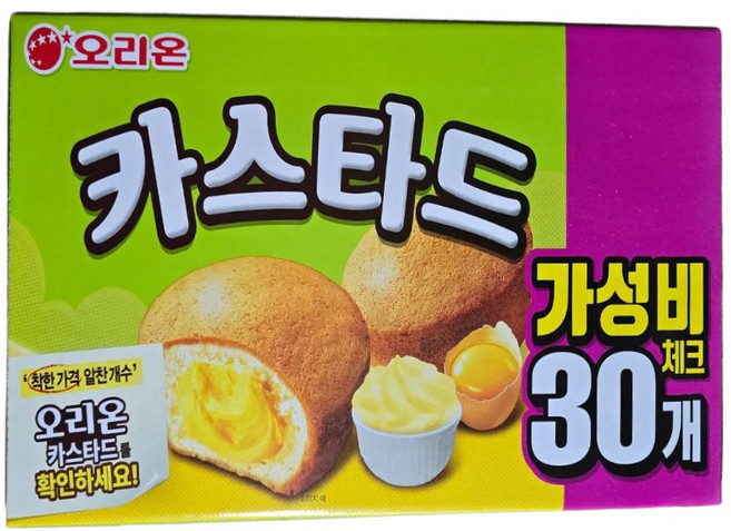 오리온 카스타드, 23g, 30개
