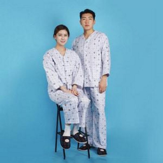 금성 환자복 곤색하트 특대 사이즈 병원용 의료복 환자복 위생 관리 청결 유지