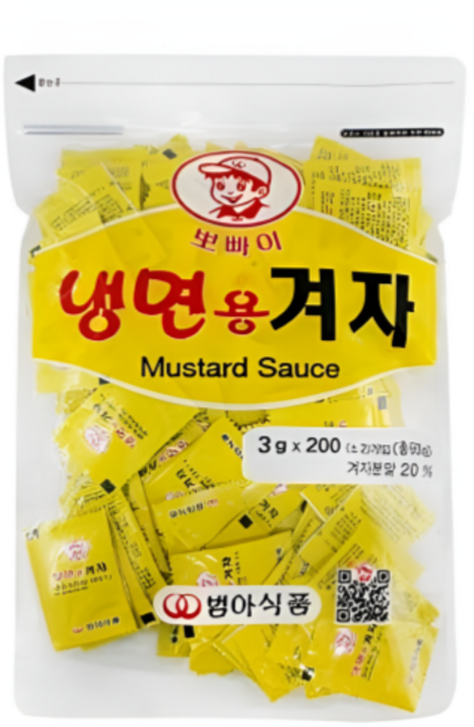 범아뽀빠이 냉면용 겨자 200p, 10개, 600g