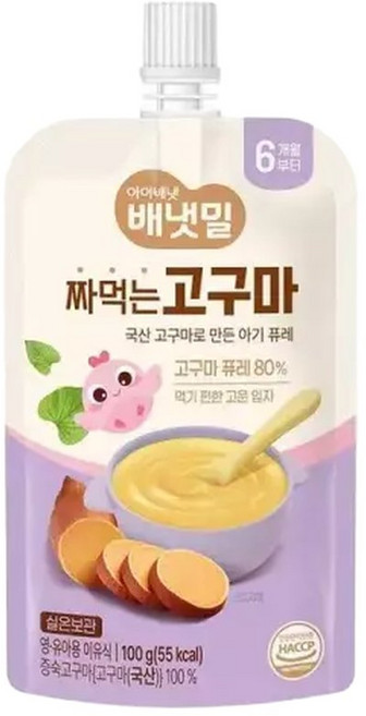 아이배냇 짜먹는 고구마, 1개, 100g