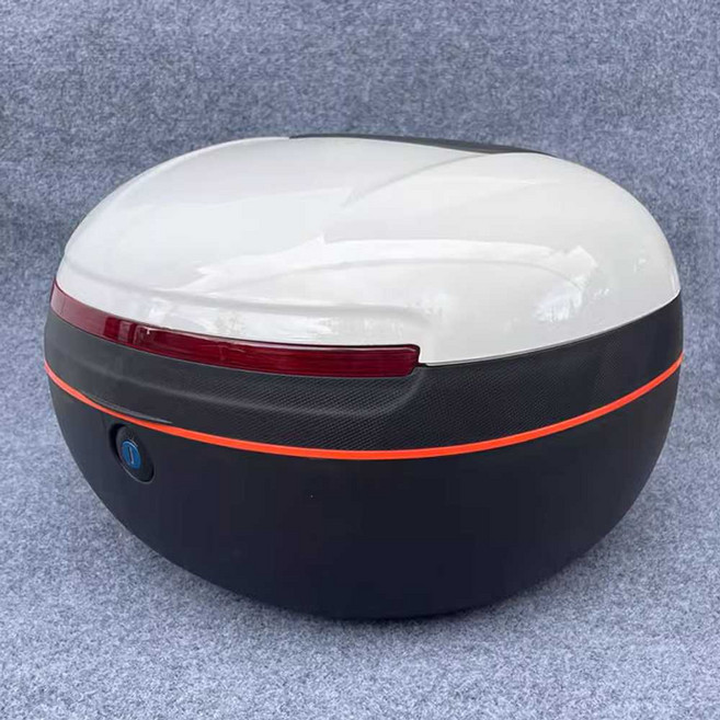 전기자전거 리어백 방수 짐받이 크렁크 탑박스 수납, 글로스 화이트 트렁크