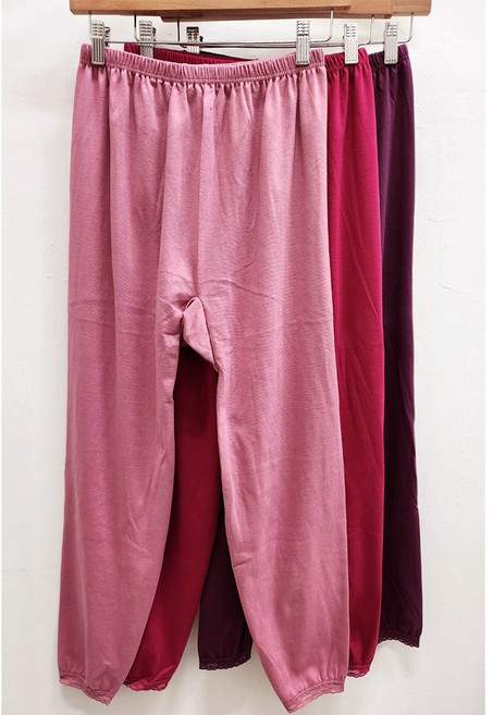 엘에이스 부인용 할머니 고쟁이 시지부 9부 내복바지 하의 3종