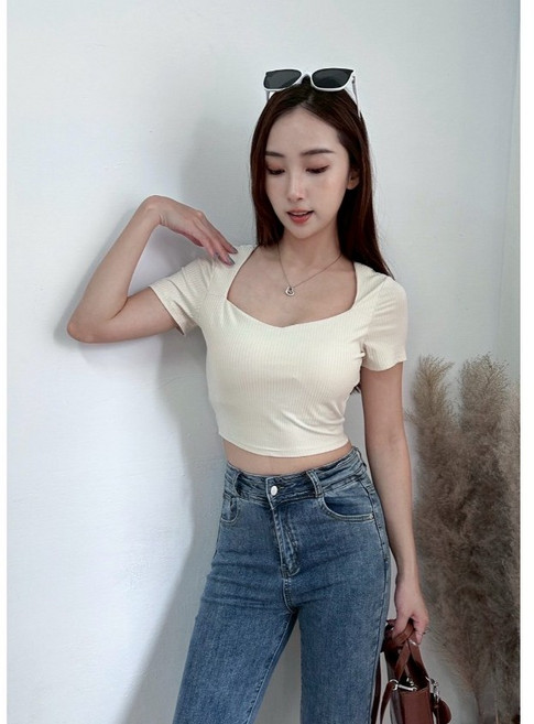 YIFAN 冰絲縷空美背上衣