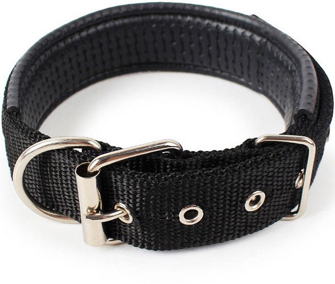 본사직판 스폰지 나일론 새끼 아기 강아지목줄 리트리버 대형견 목줄, 블랙, 1개