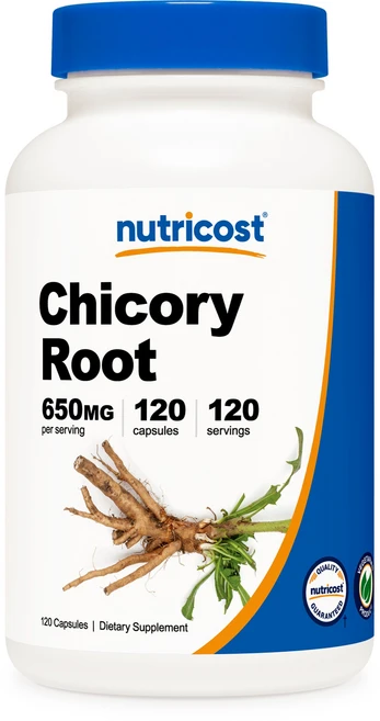 뉴트리코스트 치커리뿌리 650mg 120캡슐 1병, 120회분, 1개 - 쿠팡