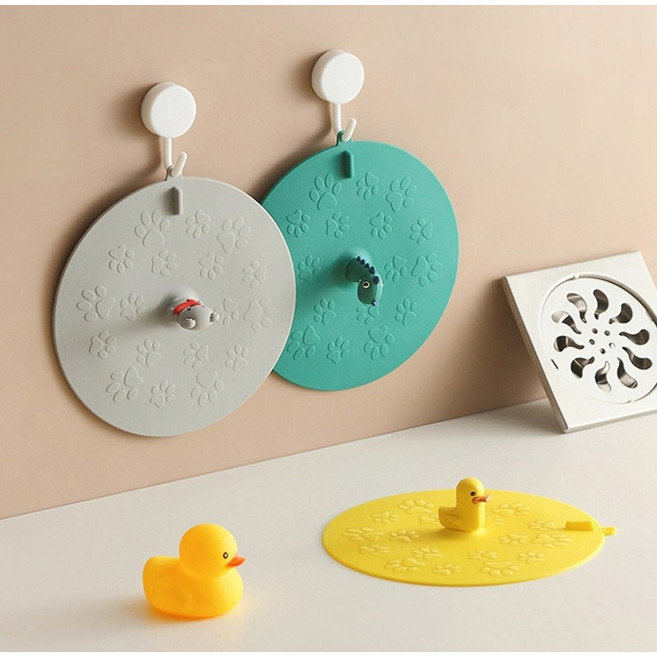 에버리즈 귀여운 화장실 배수구 하수구 냄새차단 덮개, 1개