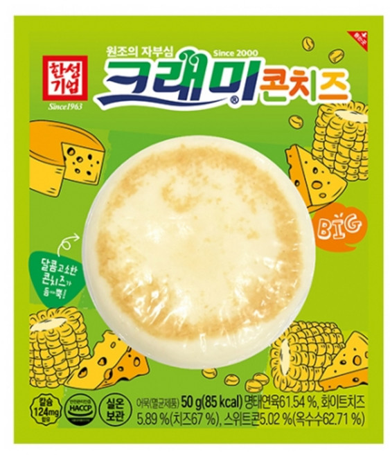 [한성기업] 크래미 콘치즈 50g, 1개