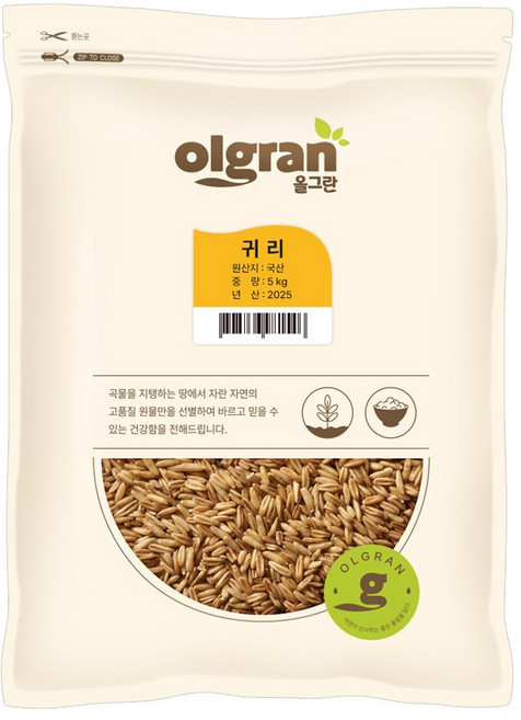 올그란 국산 귀리 귀리쌀, 1개, 5kg