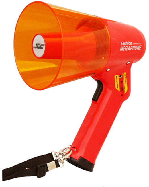 공사장 고출력메가폰 작은 손잡이형 통제용 비상용 집회, BL