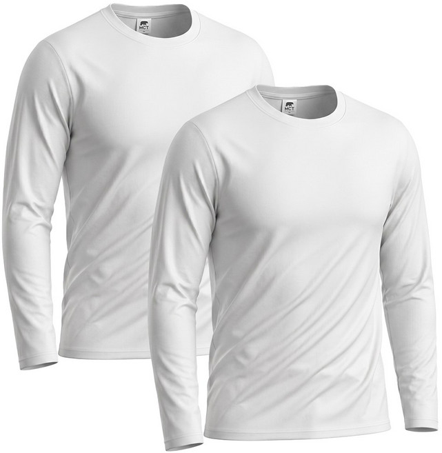 남녀공용 1+1 [2장묶음] 드라이 에어 쿨 긴팔티 등산 운동 런닝 헬스 흡한속건 남성 여성 쿨링 무지 티셔츠