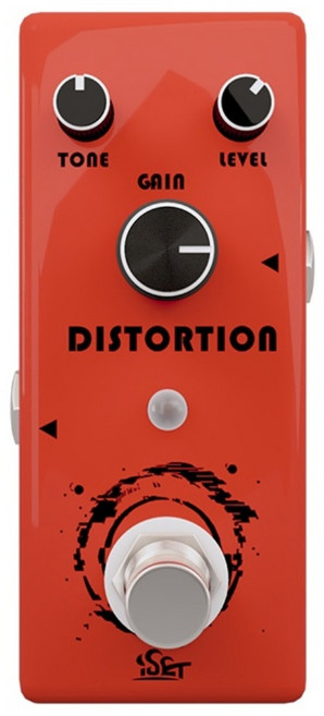 ISET 기타 이팩터 디스토션 오버드라이브 딜레이 코러스, 1개, PD-7