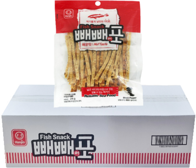 빼빼어포 매운맛 24g-30개(1박스), 24g, 30개