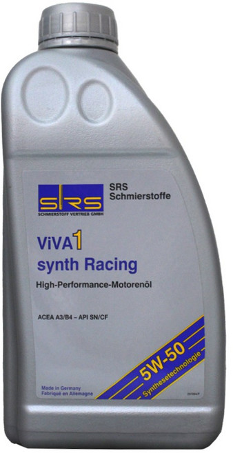 SRS VIVA 1 SYNTH RACING 5W50 合成機油, 1個
