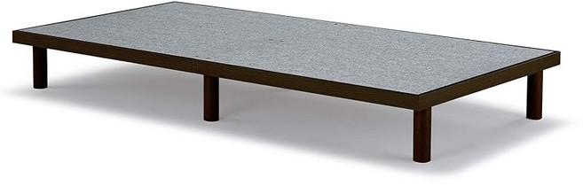 템퍼(Tempur) 목재 침대 브라운 세미더블 약 W120×L195×H25cm 패널 프레임 73006911