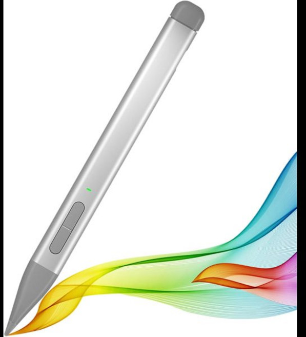 Microsoft Surface Pro 9/8/7/6/5/4/3/X Surface Go 3/2/1 Book 3/2/1 노트북 4/3/2/1 스튜디오/2/1 USB-C 충전용 슬림, [01] Silver Pen, 1개