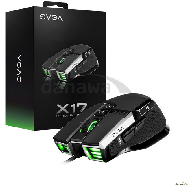 이엠텍 EVGA X17 RGB 게이밍 광 마우스 (블랙)