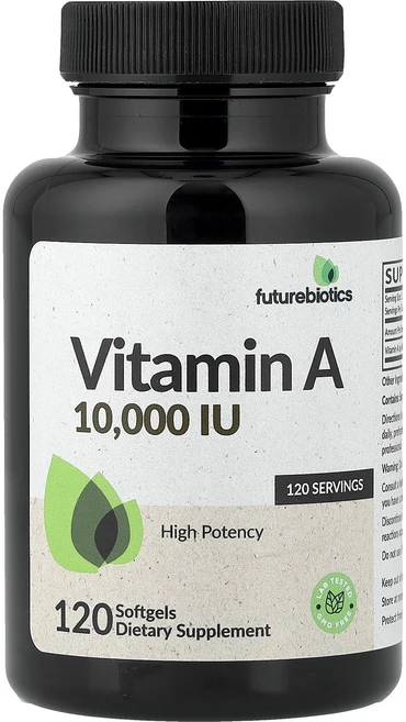 메이커제품입니다 Futurebiotics 비타민A 3000mcg RAE(10000IU) 소프트젤 120정 좋은효과를 보실수있습니다, 1개 - 쿠팡