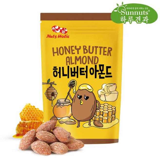 하루견과 허니버터 아몬드, 6개, 180g