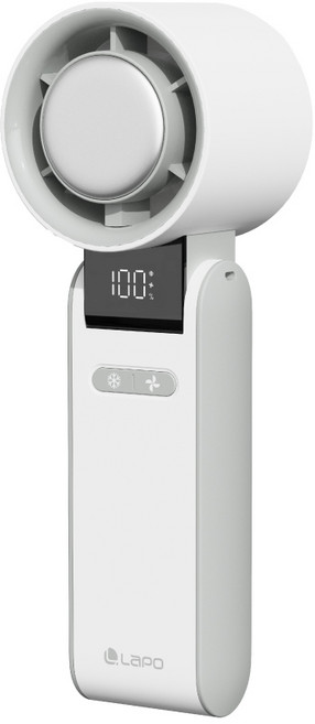 LaPO LF-C01 製冷風扇，搭載日本松下電芯與5100mAh大容量電池, LF-C01製冷風扇-白色(現貨)