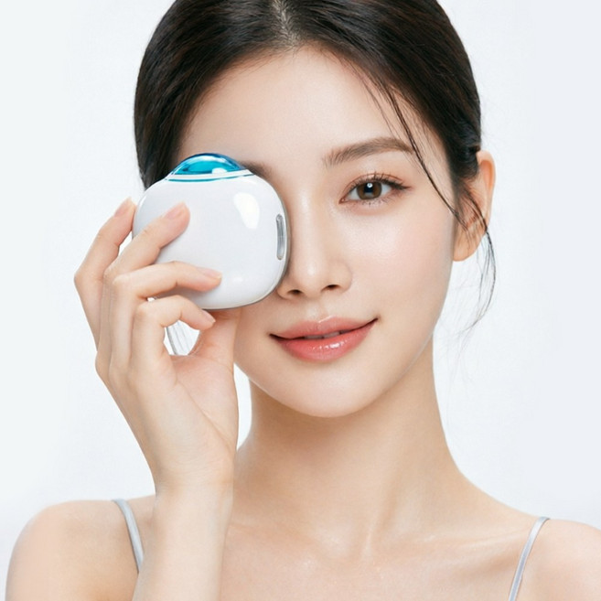 ERANSTAR 휴대용 아이케어 미스트기 눈 마사지기 눈가 보습 수분공급 홈케어, 화이트, 1610