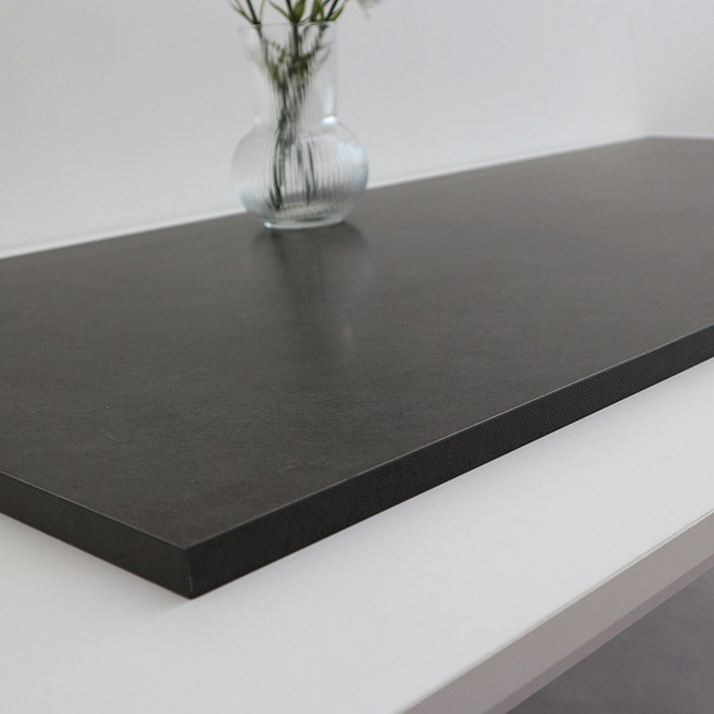 국내제조 E0 친환경소재 사월의가구 나무 우드 상판 식탁 테이블 책상 합판 18T 상판, 스톤그레이, 1단