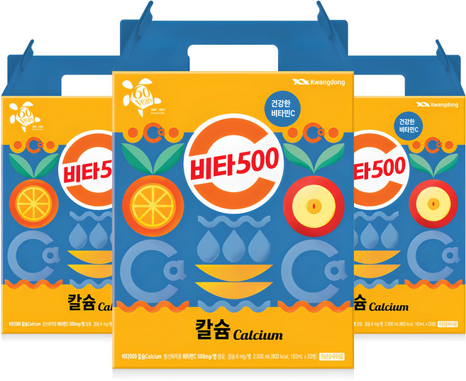 비타500 광동 칼슘, 100ml, 60개