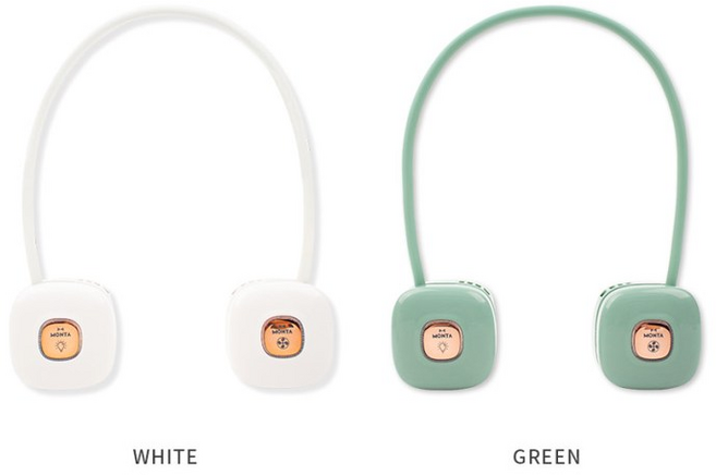 MONTA몬타 더위사냥 넥밴드 모기퇴치 목선풍기, 그린