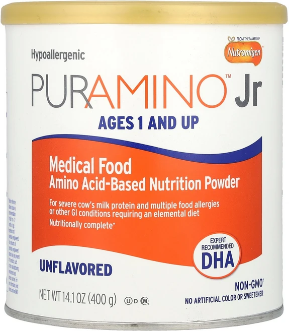 Enfamil PurAmino™ Jr 의료 식품 아미노산 기반 영양 분말 만 1세 이상 무맛 400g(14.1oz) Enfamil (엔파밀), Enfamil, PurAmino™ Jr, 의료 식품,, 1 - 쿠팡