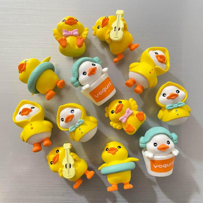 투빈하우스 오리 여섯 형제들 깜찍이 냉장고 마그넷 6P, 오리 자석, 6P 1세트