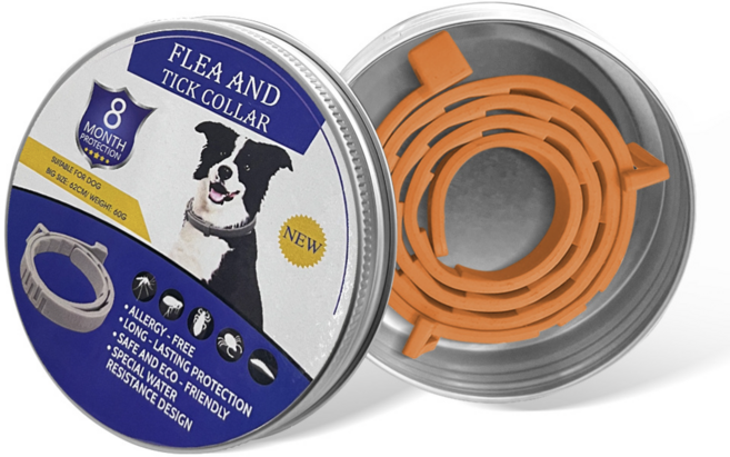 커채 애완동물 방충 목걸이 모기 진드기 퇴치 차단 필수템, 63.5cm 오렌지 개, 1개