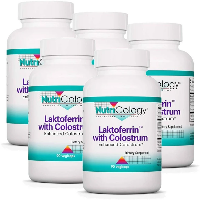 뉴트리콜로지 락토페린 향상된 콜로스트럼 함유 Nutricology Laktoferrin with Colostrum, 90정, 5개 - 쿠팡