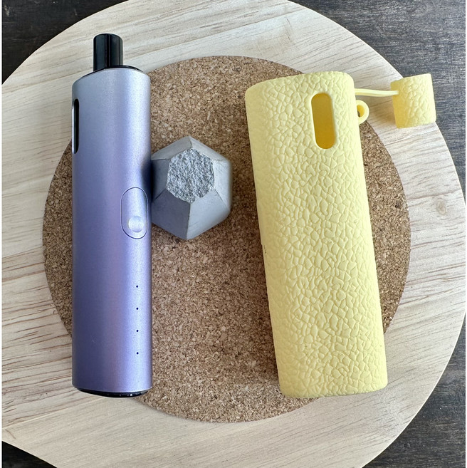 레더크레프트 아보카도베이비프로 전용 실리콘 케이스 위생캡덮개 포함, 옐로우, 1개