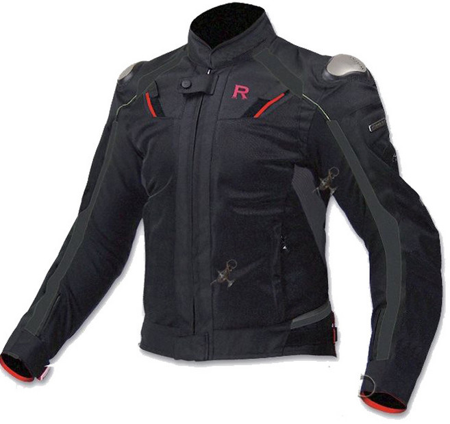 바이크 레이싱 자켓 사계절용 남녀공용 오토바이 보호구 라이딩슈트 라이딩 자켓, 블랙