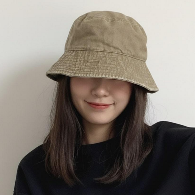 라베사 데님 버킷햇 벙거지 모자 햇빛 자외선 차단