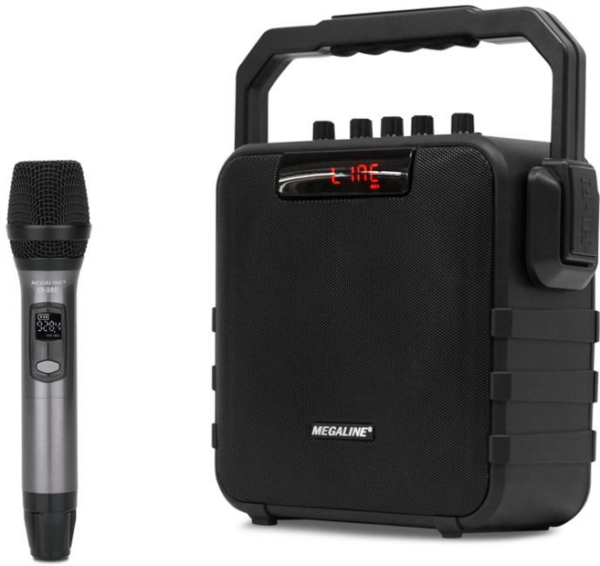 2위 - MEGALINE MGP-1009H 100W 강의용무선마이크 충전식앰프 이동식 휴대용 포터블엠프, 블랙